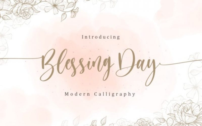 Blessing Day Font