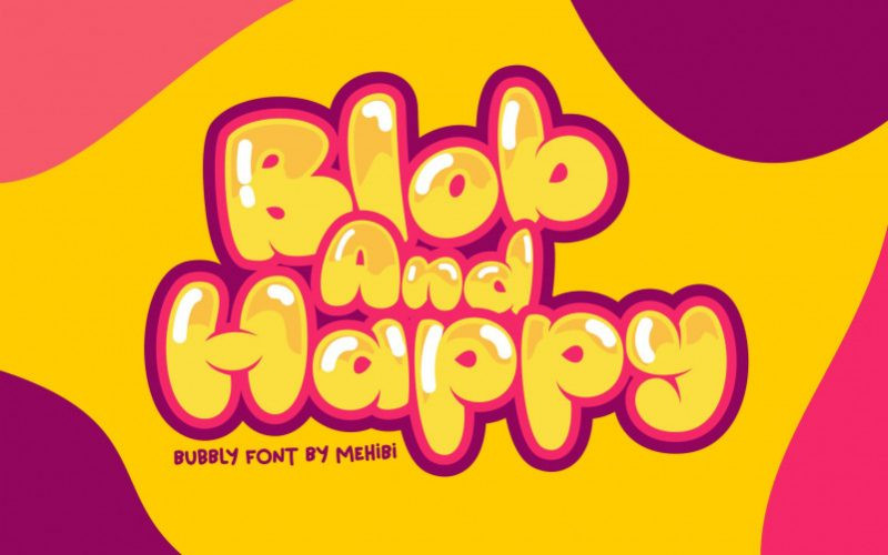 Blob And Happy Font