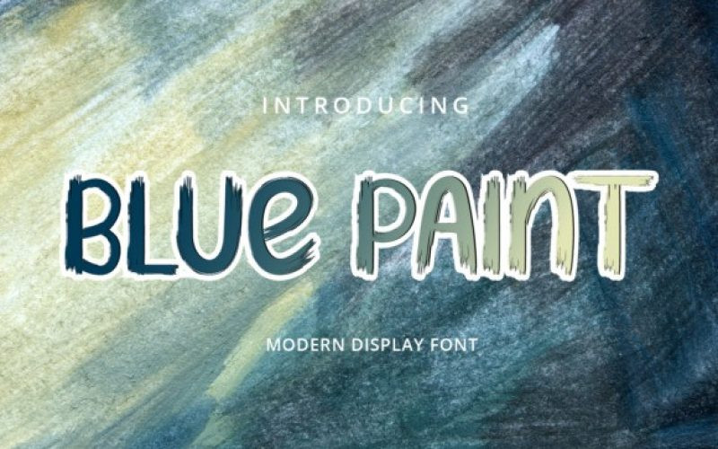 Blue Paint Font