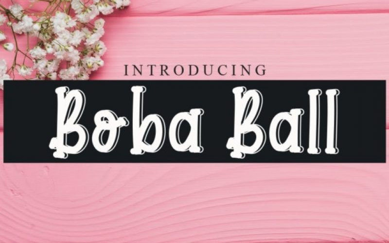 Boba Ball Font