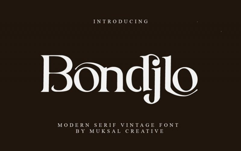 Bondjlo Font