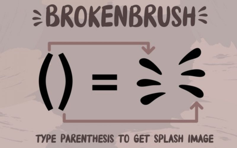 Brokenbrush Font