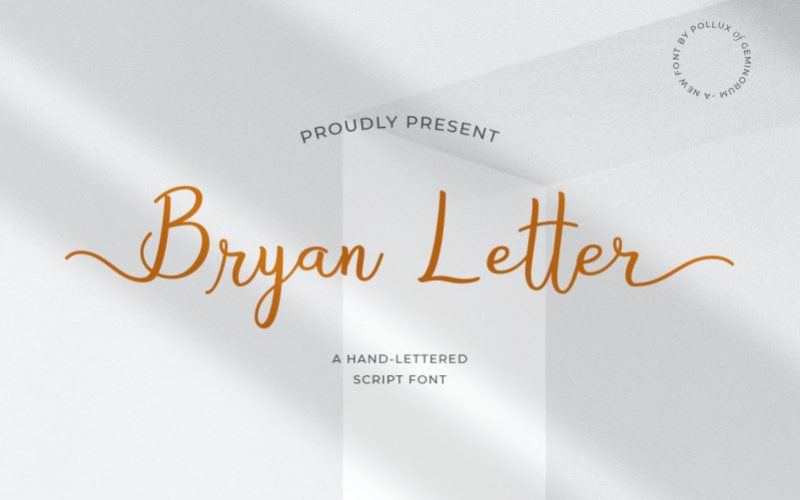 Bryan Letter Font