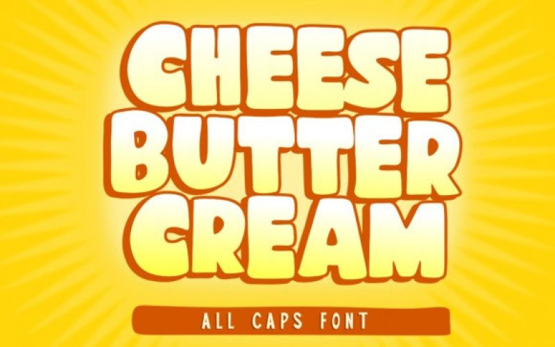 Cheese Butter Cream Font