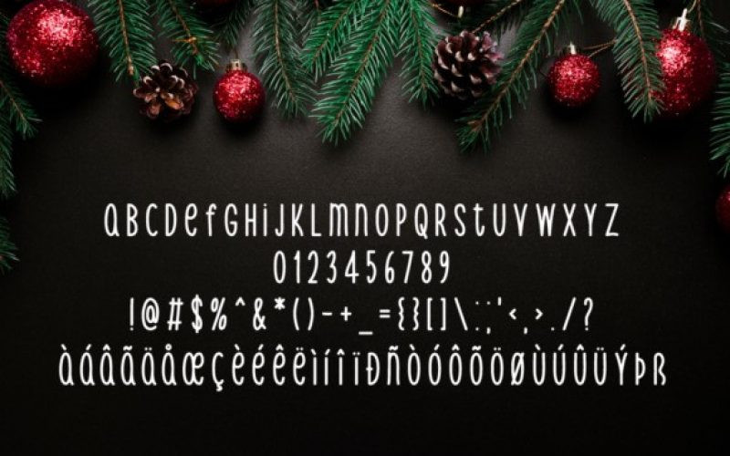 Christmas Tree Font