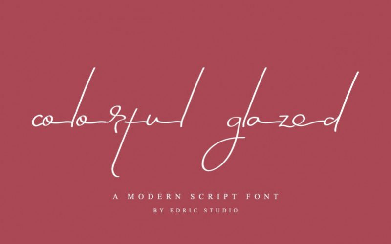 Colorful Glazed Font