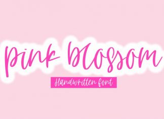 pink blossom Font