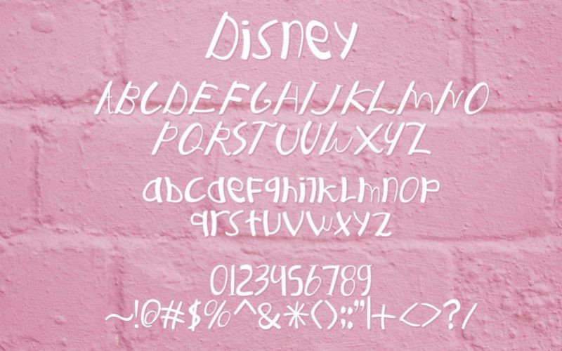 Disney Font