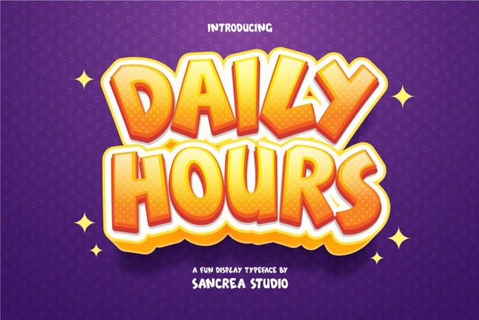 Daily Hours Font