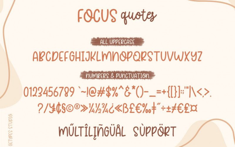 Focus Quotes Font