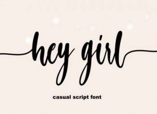 Hey Girl Font