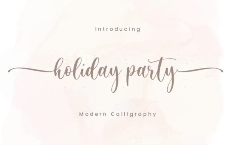 Holiday Party Font