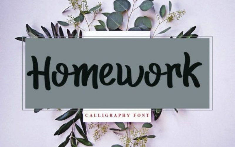 Homework Font