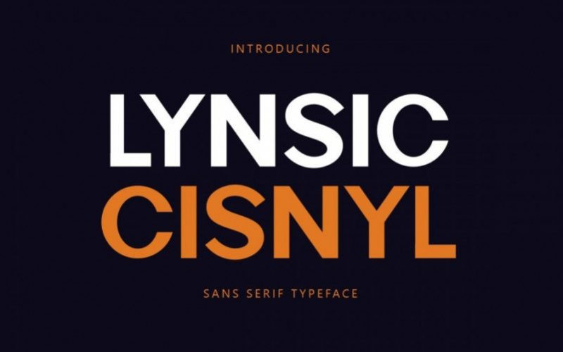 Lynsic Cisnyl Font