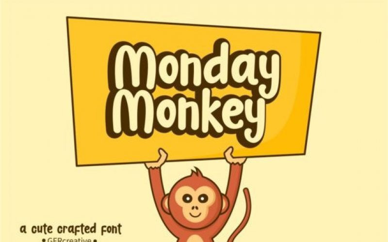 Monday Monkey Font