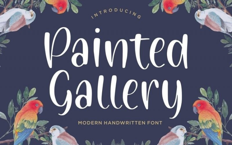 Painted Gallery Font