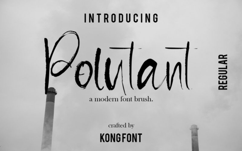 Pollutant Font