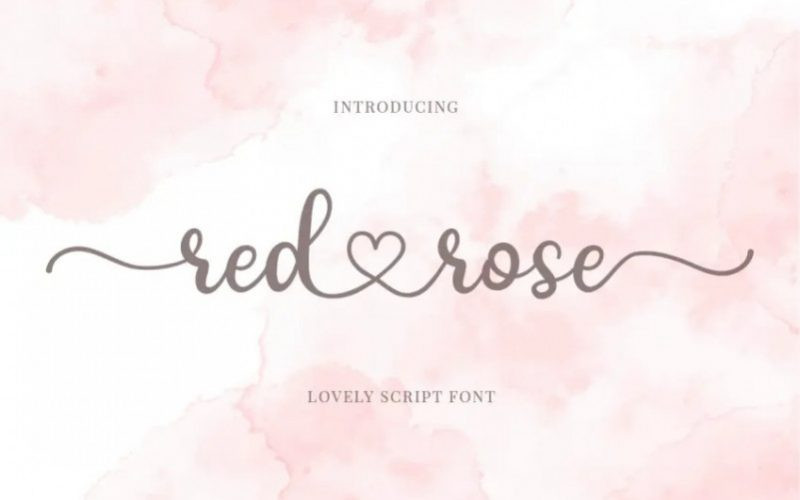 Red Rose Font