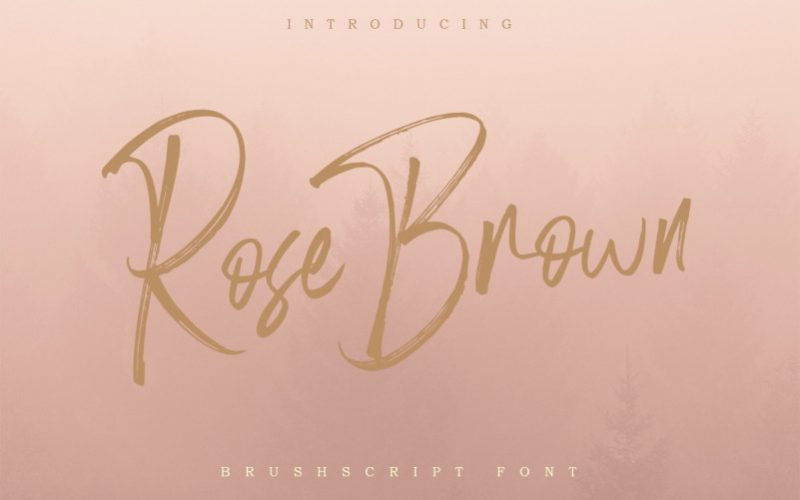 Rose Brown Font