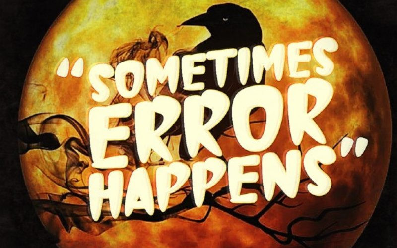 Sometimes Error Happens Font