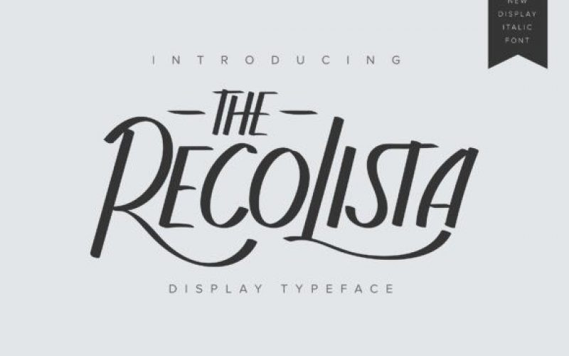The Recolista Font