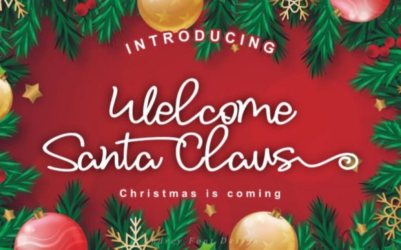 Welcome Santa Claus Font