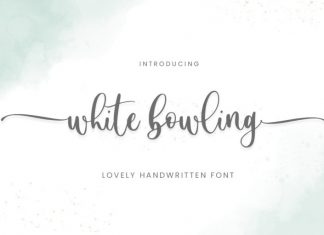 White Bowling Font