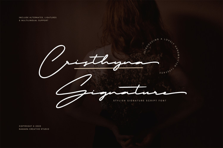 Cristhyna Signature Font