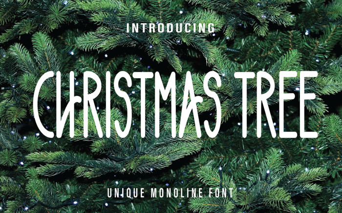 Chritsmas Tree Font