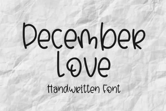 December Love Font