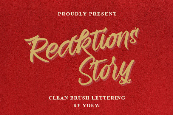 Reaktions Story Font