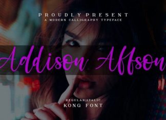 Addison Affson Font