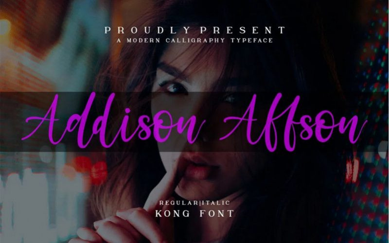 Addison Affson Font