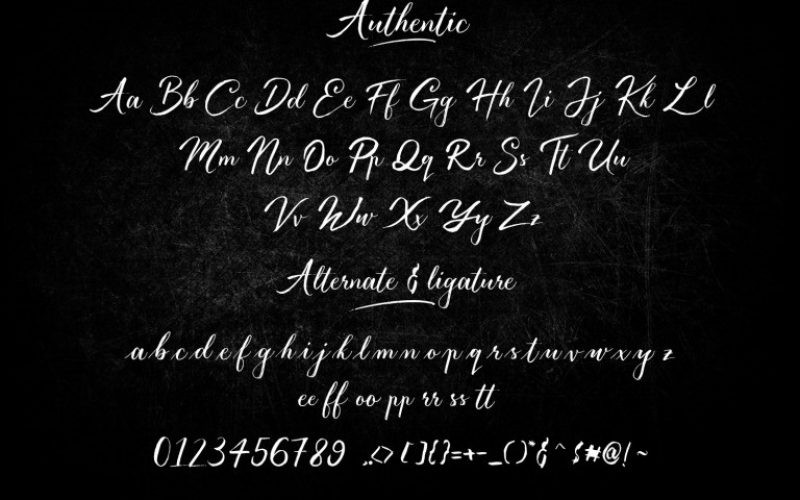 Authentic Font