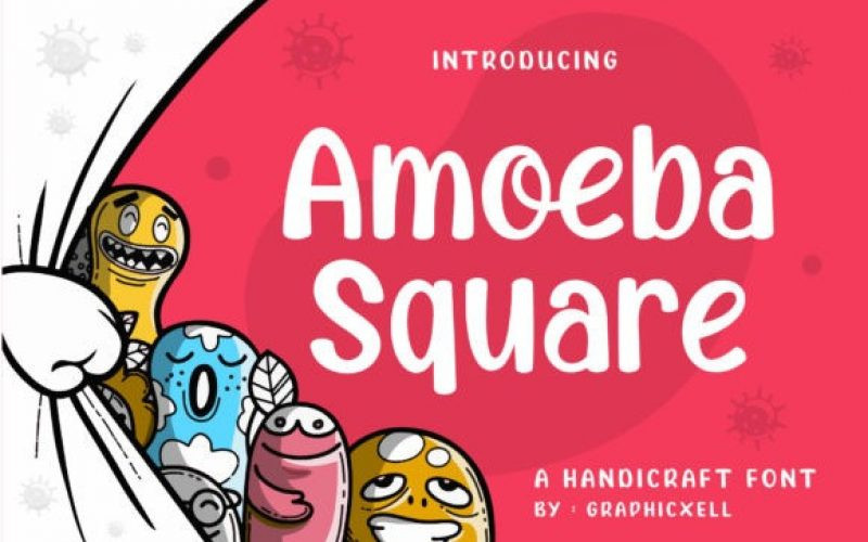 Amoeba Square Font