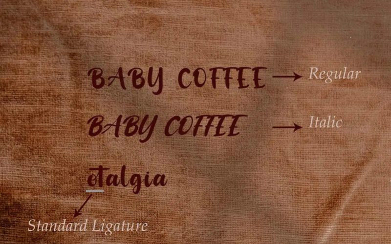 Baby Coffee Font