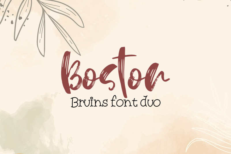 Boston Druins Font