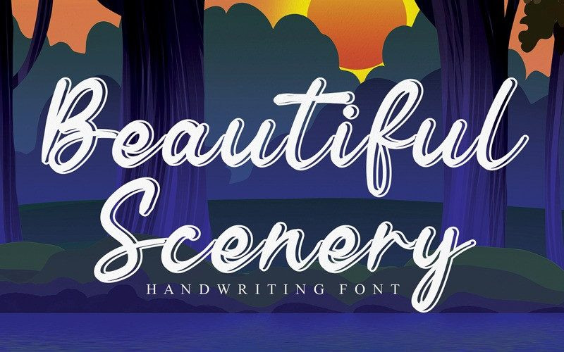 Beautiful Scenery Font