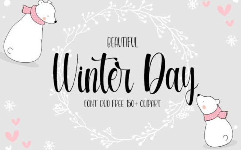 Beautiful Winter Day Font