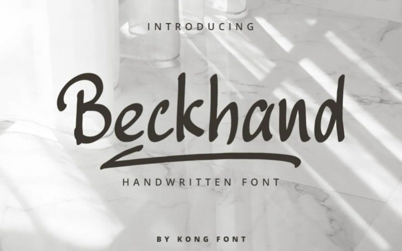 Beckhand Font