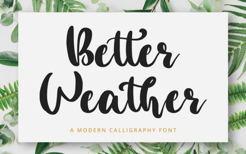 Better Weather Font