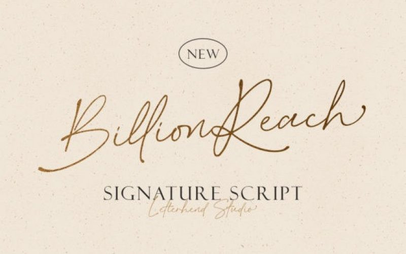 Billion Reach Font