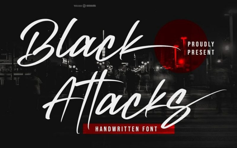 Black Attacks Font