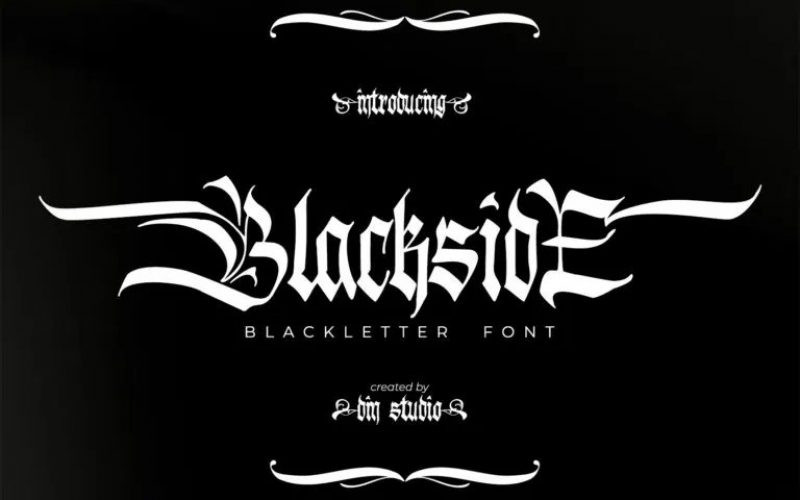 Blackside Font