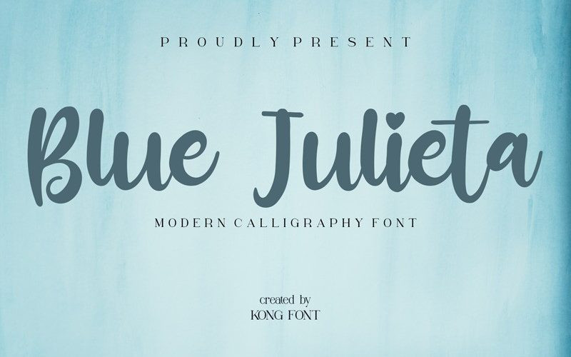 Blue Julieta Font