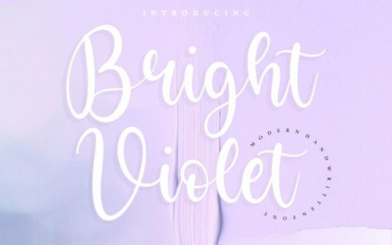 Bright Violet Font
