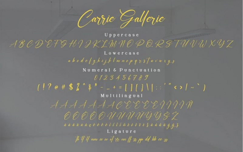 Carrie Gallerie Font