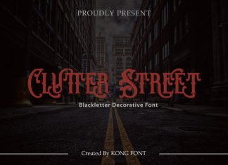 Clutter Street Font