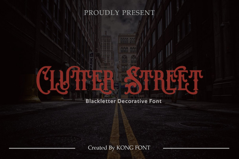 Clutter Street Font