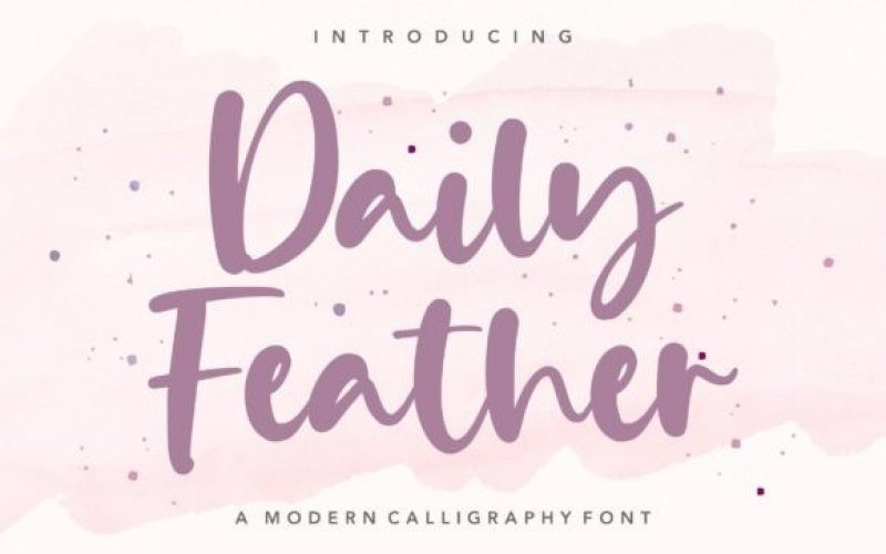 Daily Feather Font